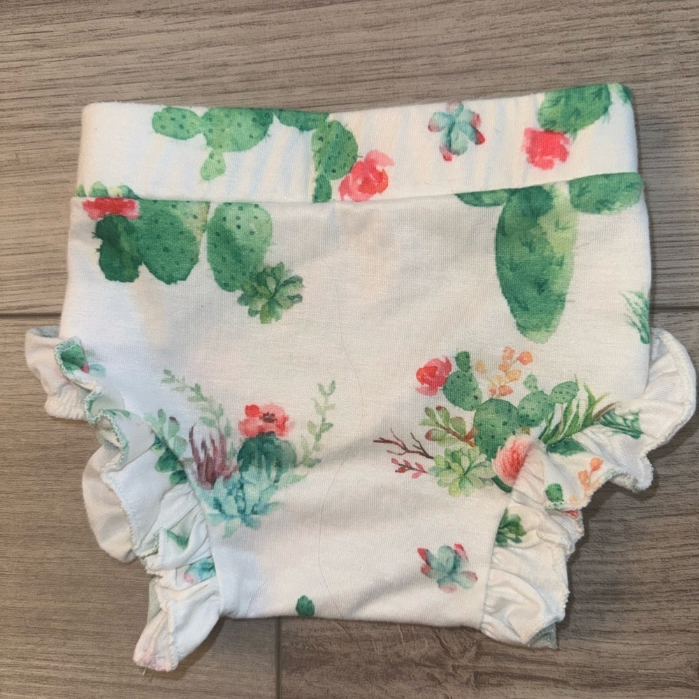 Floral Cactus Print Kids Bloomers - Picture 2 of 3